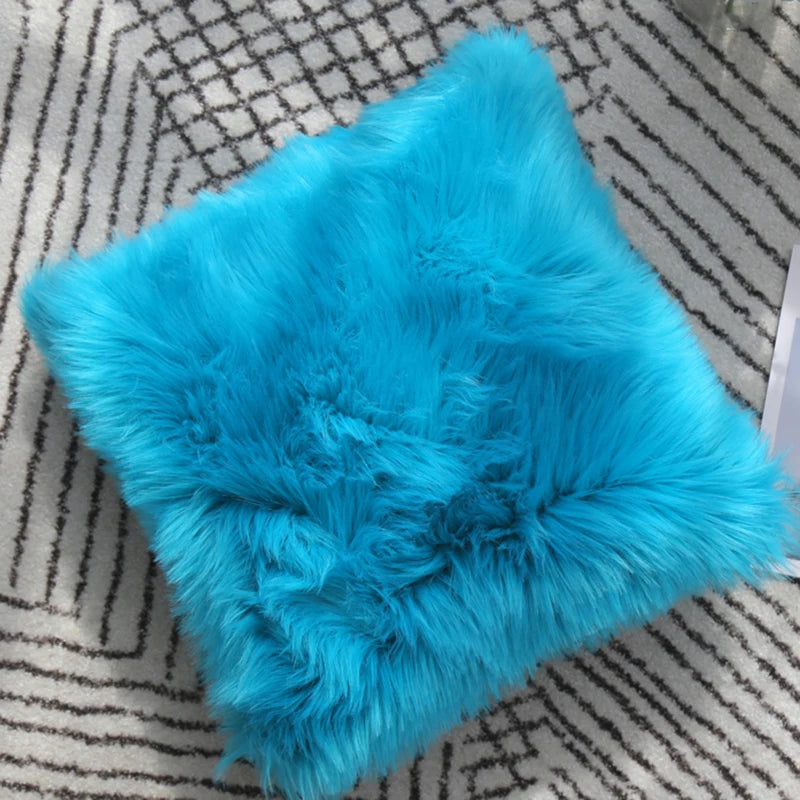 Nordic Plush Fluffy Cushion Cover