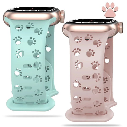 Dog Paw Silicone Strap For Apple Watch