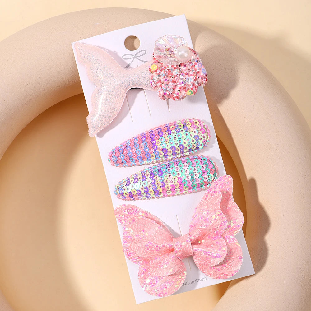 4Pcs Fish Tail Butterfly Clip