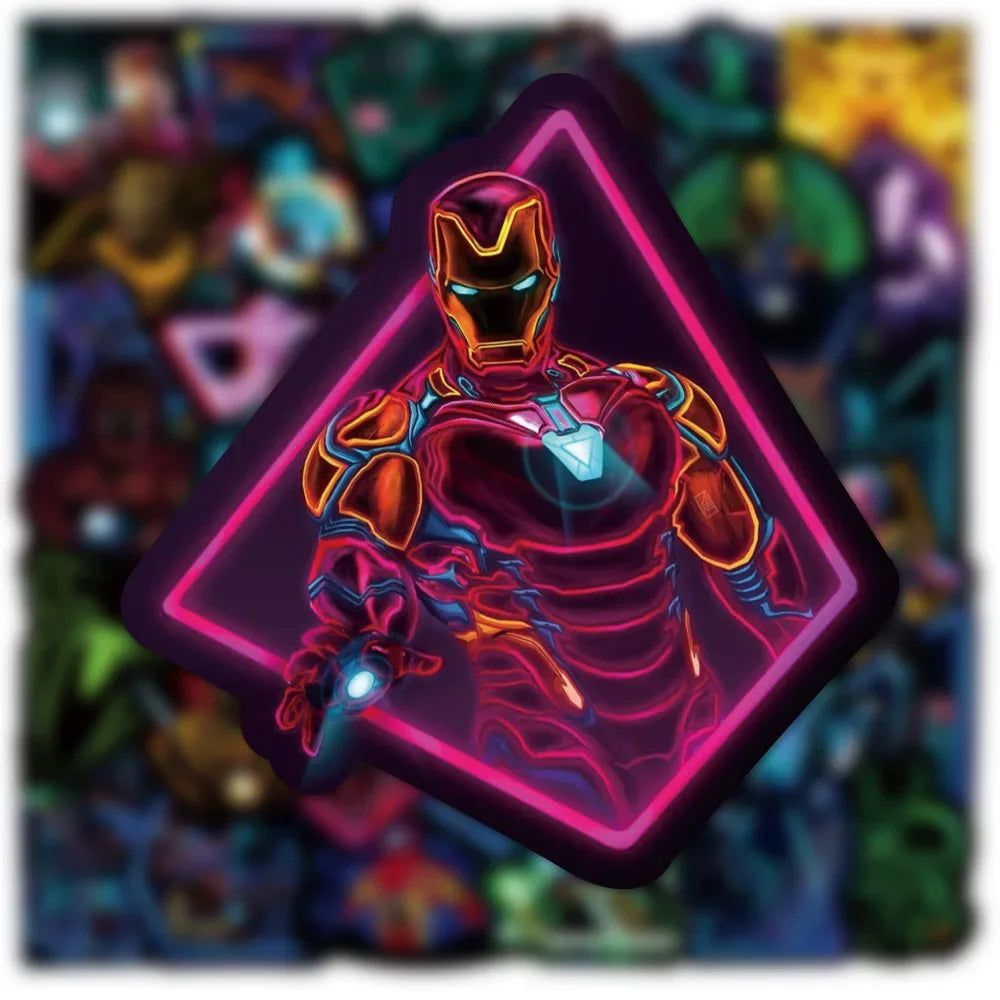 Marvel Neon Stickers