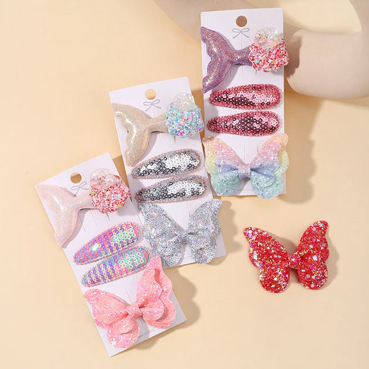 4Pcs Fish Tail Butterfly Clip