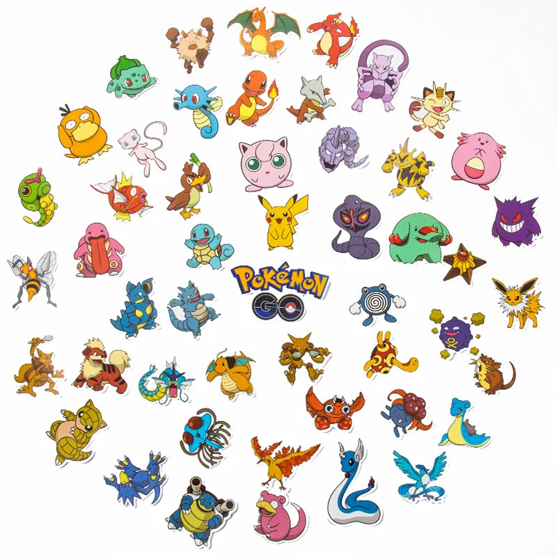 50/100PCS Pokémon Stickers