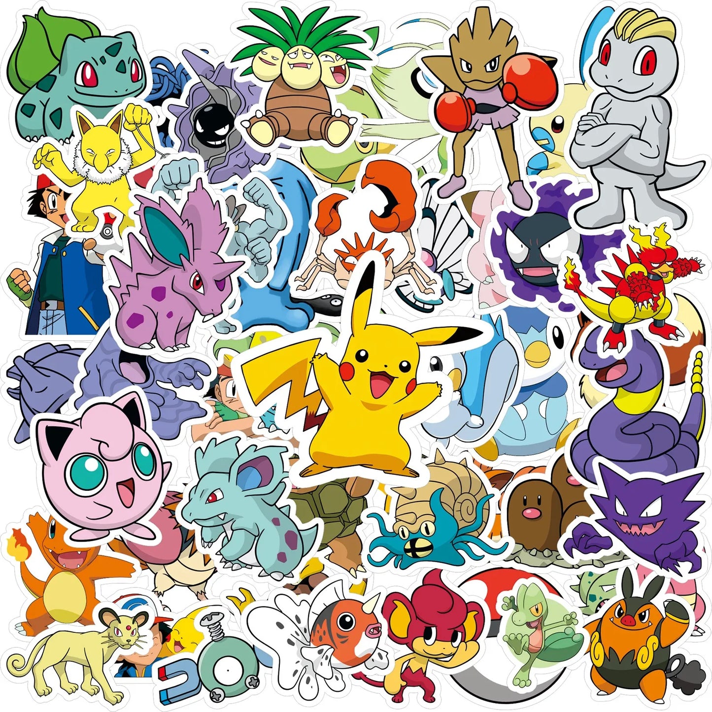50/100PCS Pokémon Stickers