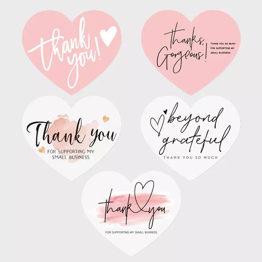 30pcs Heart Shaped Stickers